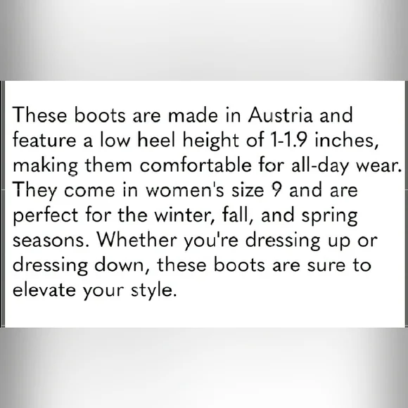 *Paul Green* Black Leather Tall Riding Moto Boots *Austrian-crafted* - Picture 10 of 13